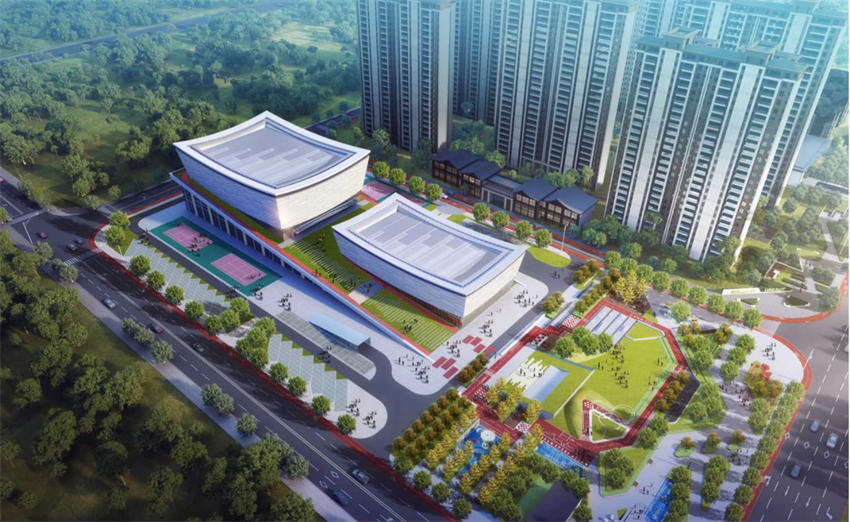 新津體育公園效果圖。