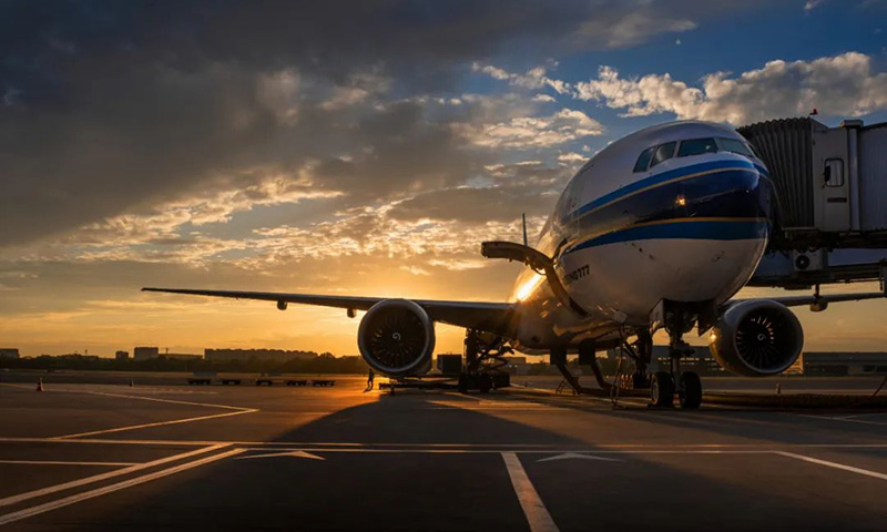 停放在雙流機場的飛機。雙流區委宣傳部供圖