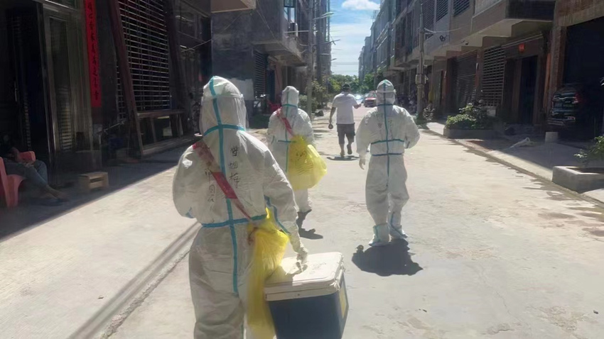 支援海南抗擊疫情。游青燕攝