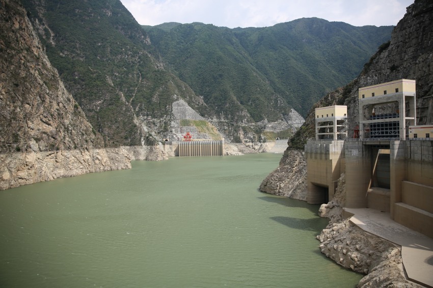 長河壩庫區水位。大唐甘孜水電公司供圖