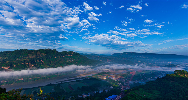 大美樂山。樂山市生態環境局供圖