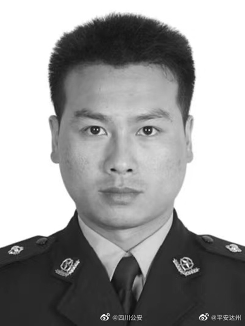 達州萬源市公安局河口派出所所長吳猛。四川省公安廳供圖