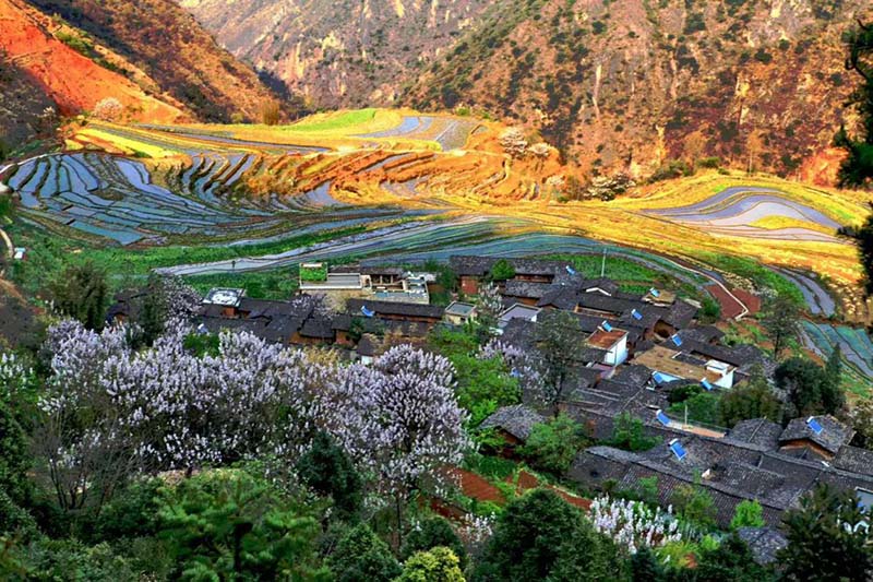 布依老寨風貌。寧南縣委宣傳部供圖