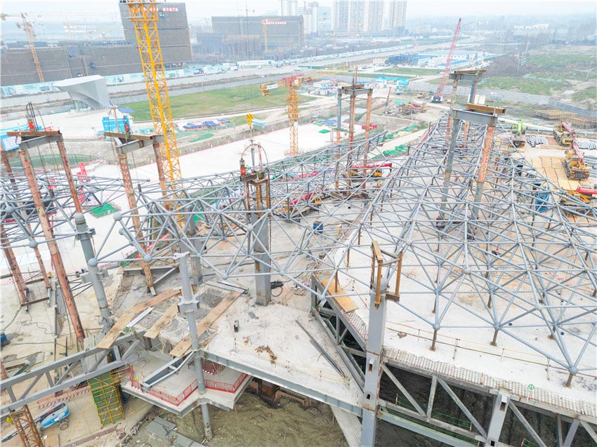 俯瞰工地。受訪者供圖