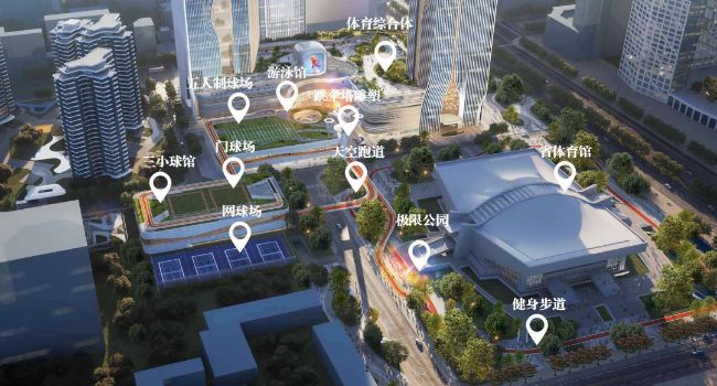 體育運動公園鳥瞰圖。武侯區融媒體中心供圖