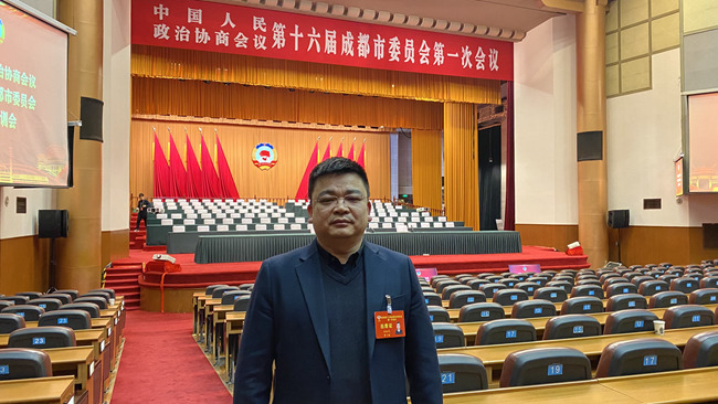 成都市政協委員、成都綠色會展新經濟創新中心主任孫松風。受訪者供圖