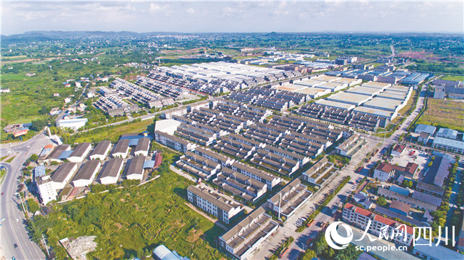 廣蓉生物醫藥“雙飛地”產業園岳池生產基地。王林攝