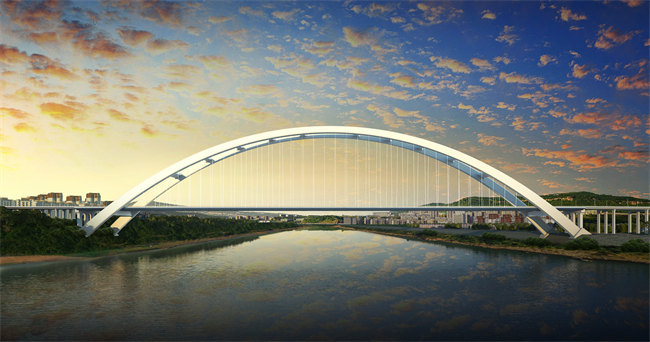 藍田長江五橋效果圖。王兵供圖