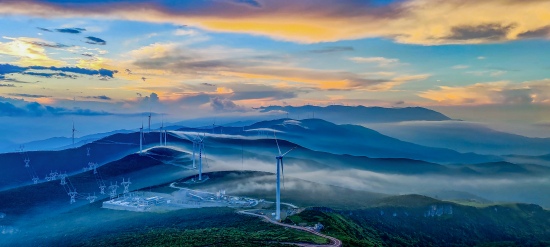 四川能投美姑縣井葉特西風電場。四川能投供圖