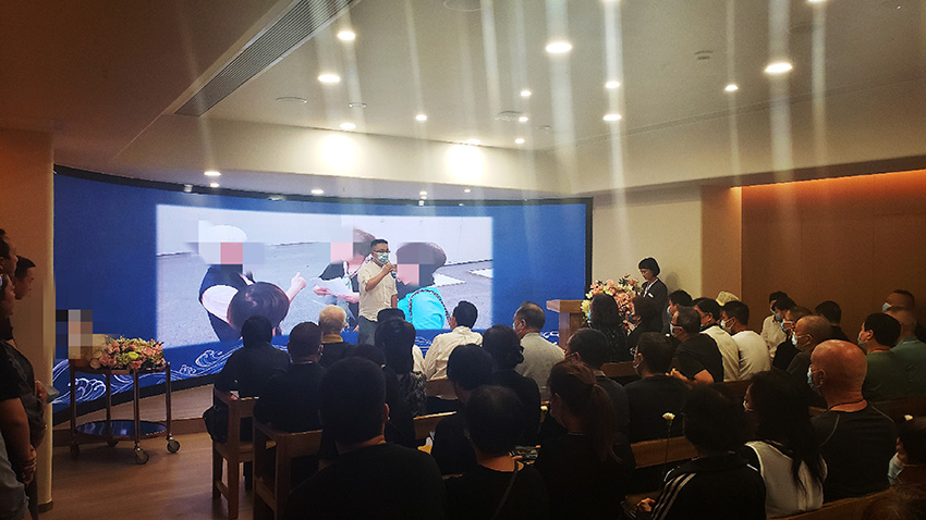 恩禮會“詩憶人生”追思廳。長松寺·恩禮會供圖