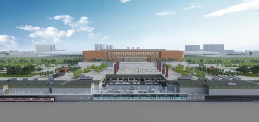 S11線德陽北站剖面效果圖。成都軌道建設供圖