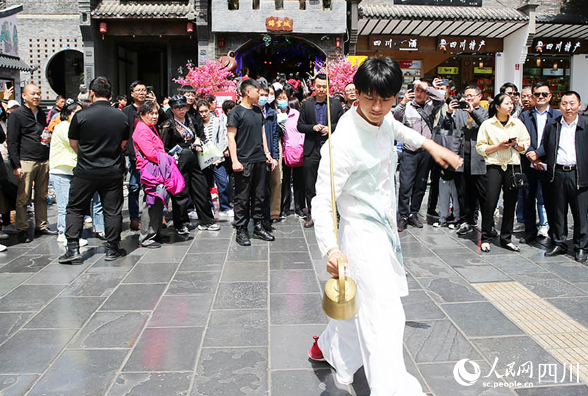 廣元茶藝表演。唐彪攝