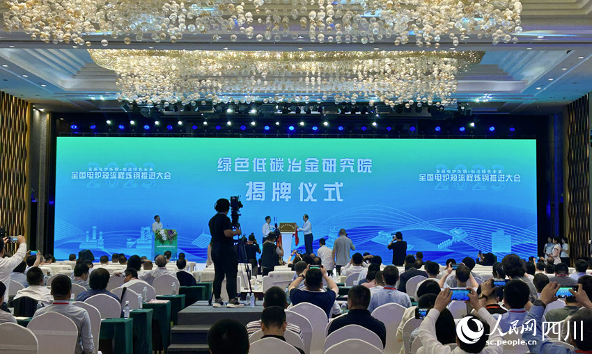 綠色低碳冶金研究院揭牌。人民網 彭茜攝