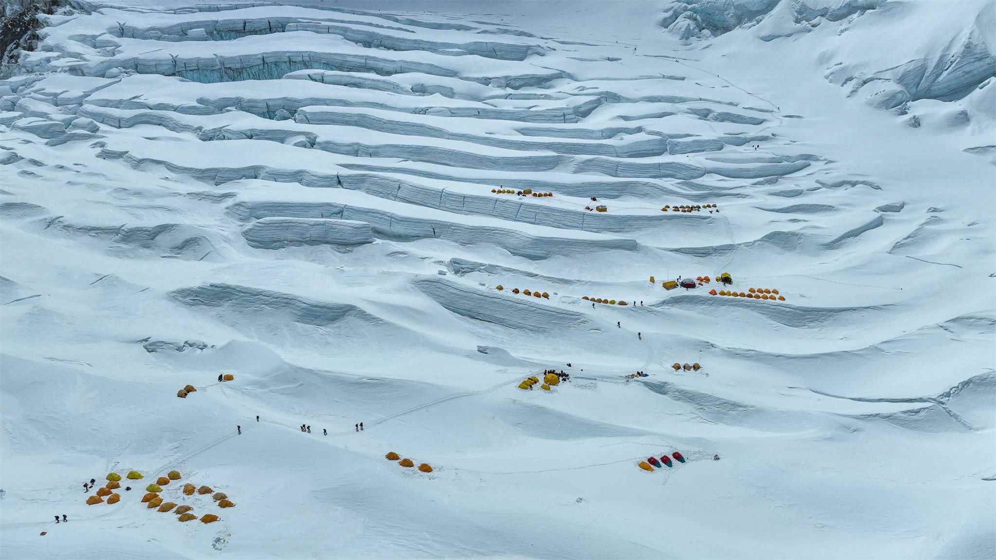 珠峰南坡一號營地。阿壩州文體旅游局供圖