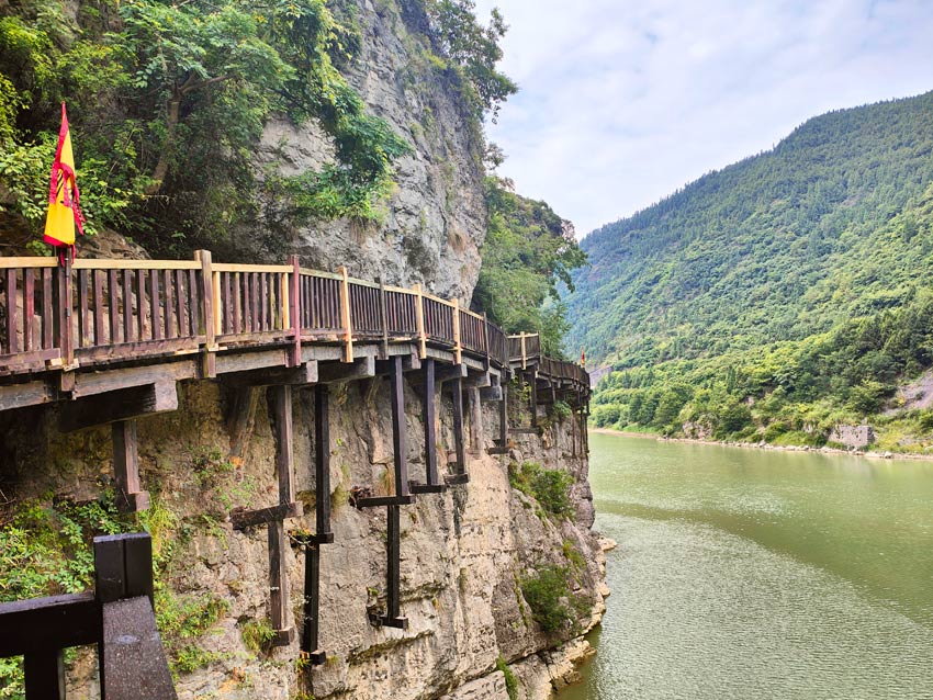 朝天峽棧道。廣元市國學研究會供圖