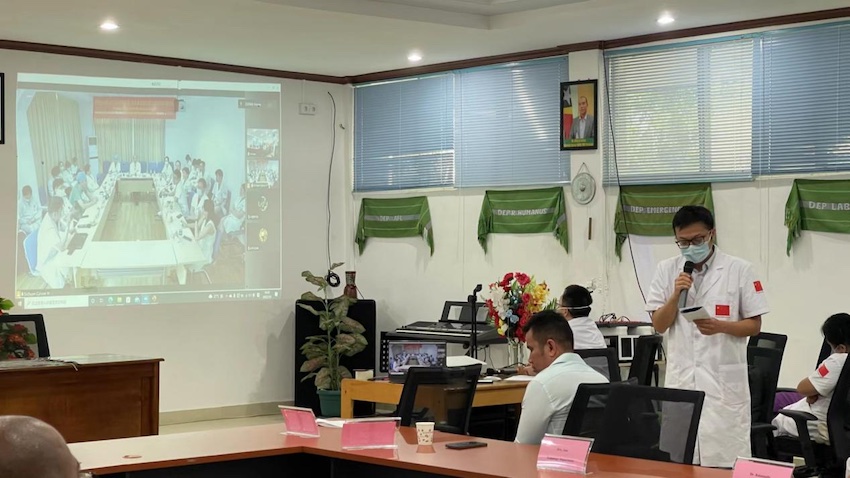 張軻主持MDT。受訪者供圖