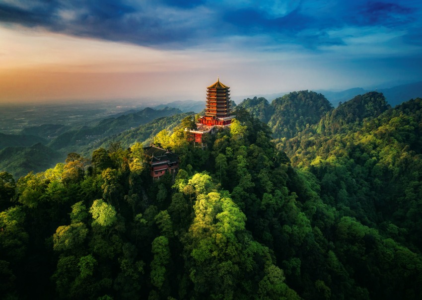 青城山。陳和勇攝