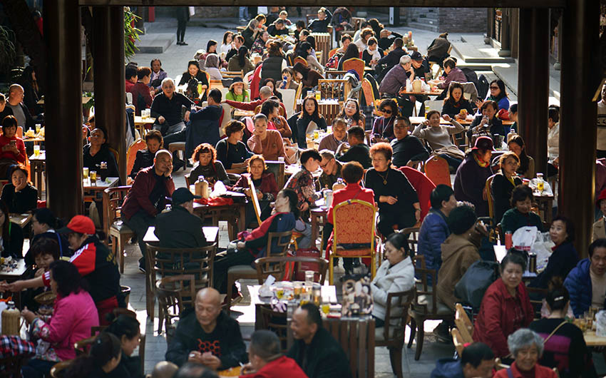 蓋碗茶。錦江區文旅局供圖
