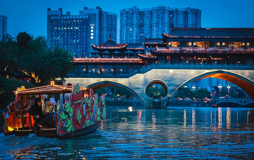夜游錦江。錦江區文旅局供圖