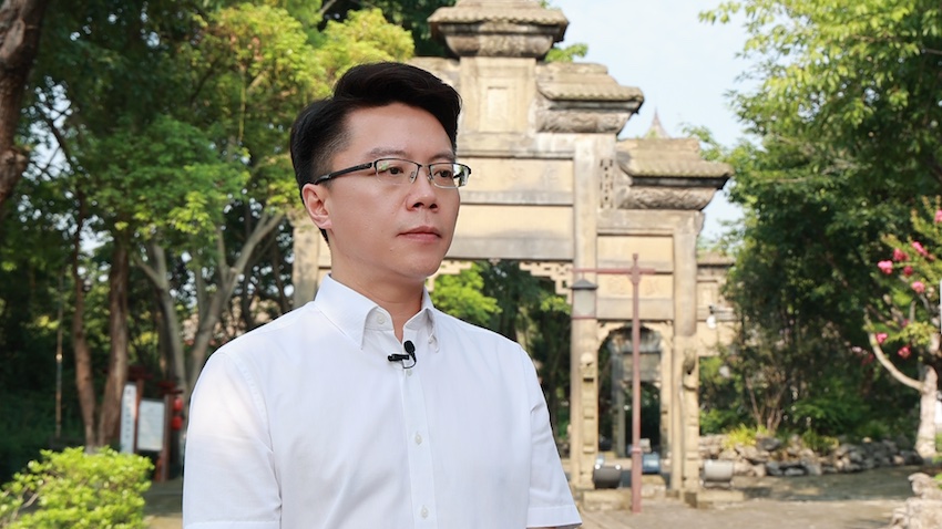 內江隆昌市委副書記、市長任偉接受專訪。隆昌市文旅局供圖