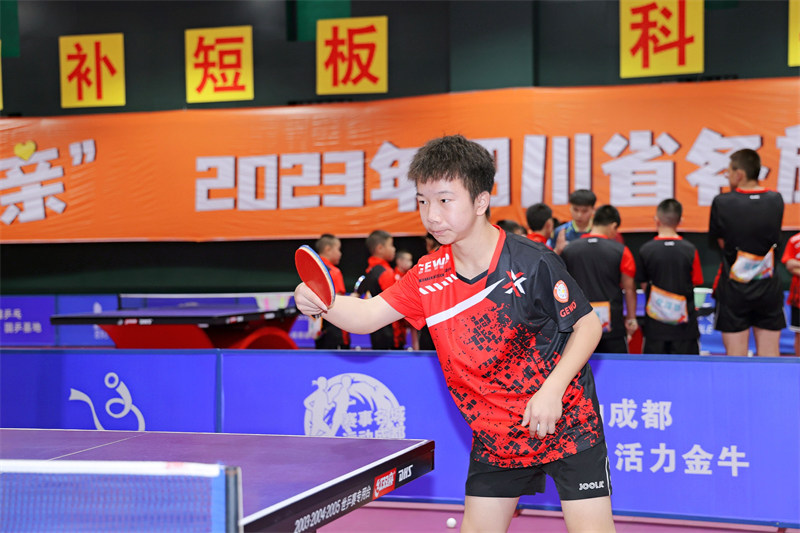 來自于全省11個市（州）名各族青少年代表正在賽場比拼。成都市民宗局供圖