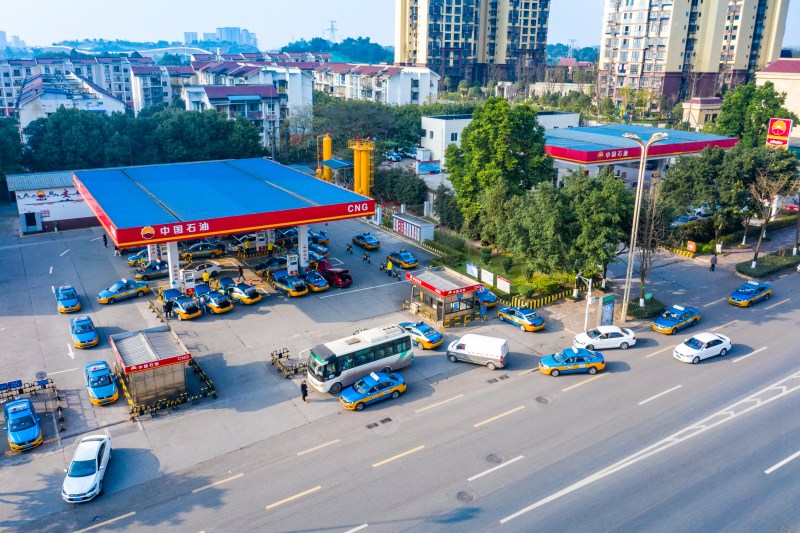 瀘州公司龍馬城北加氣站，是川南最大的加氣站。劉偉供圖