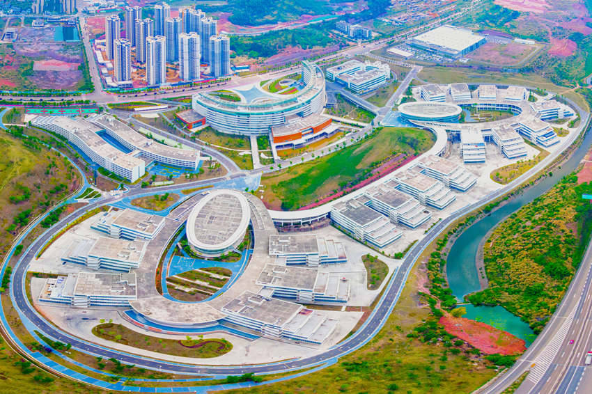 航拍“中國牙谷”。資陽高新區供圖