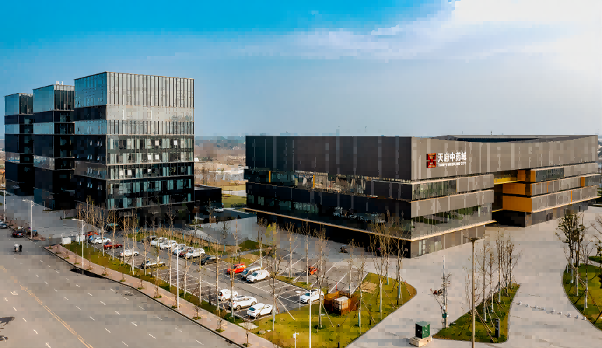 天府中藥城全景圖。天府中藥城供圖