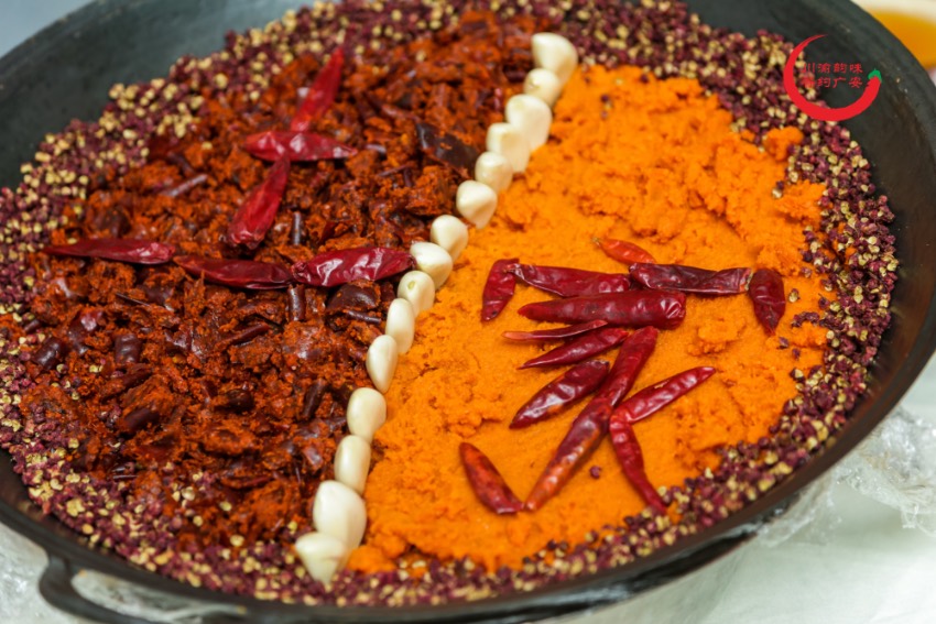 世界中華火鍋宴大賽現場的火鍋。主辦方供圖