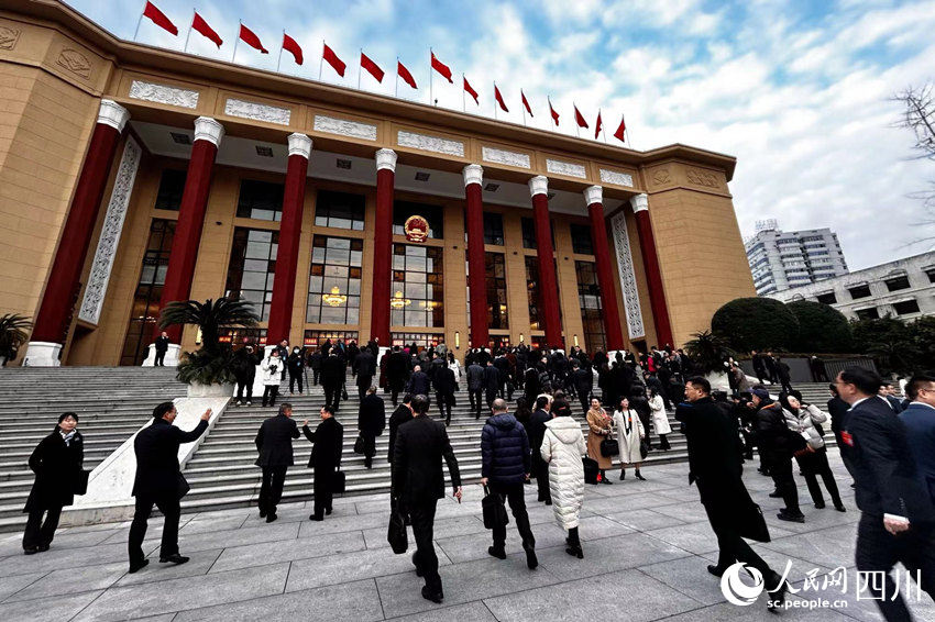 代表委員入場。人民網 彭茜攝