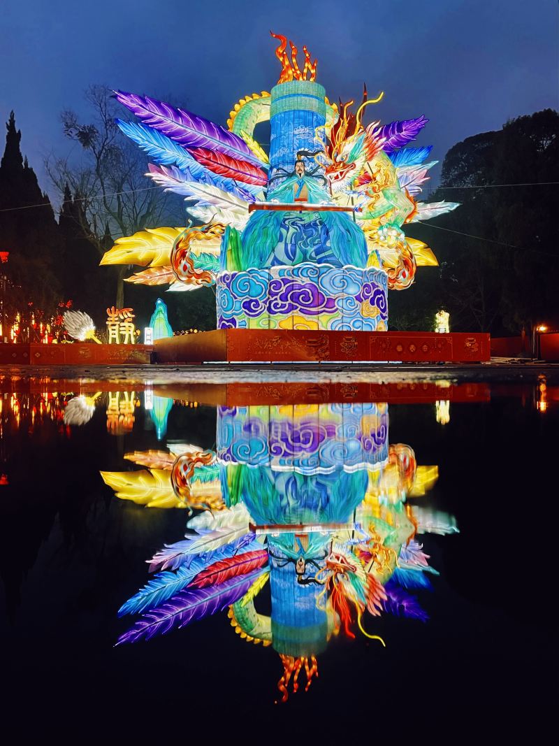 主題燈組“空城計”。成都武侯祠博物館供圖