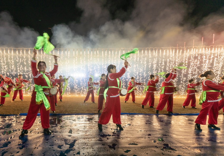現場非遺表演。趙季平 攝