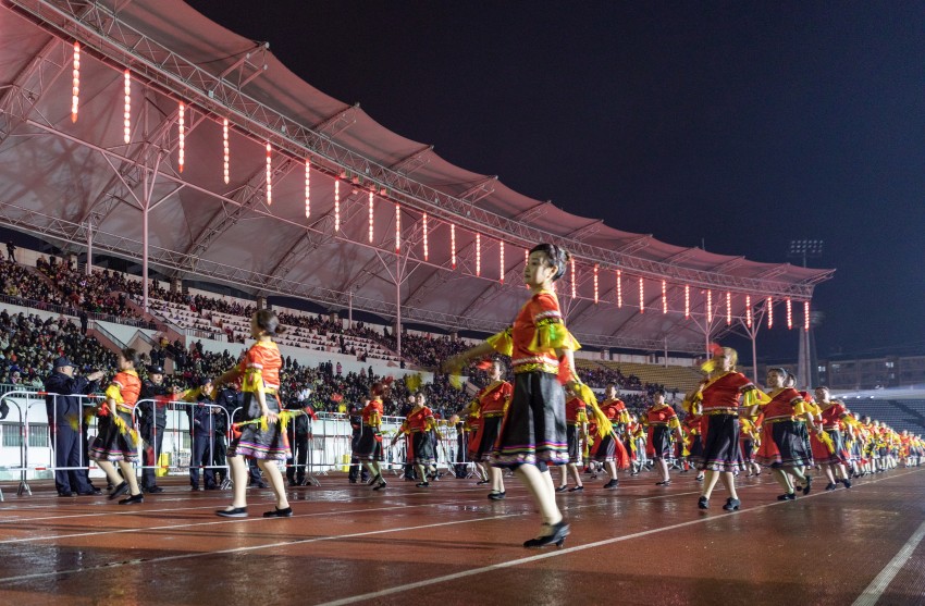 現場非遺表演。趙季平 攝