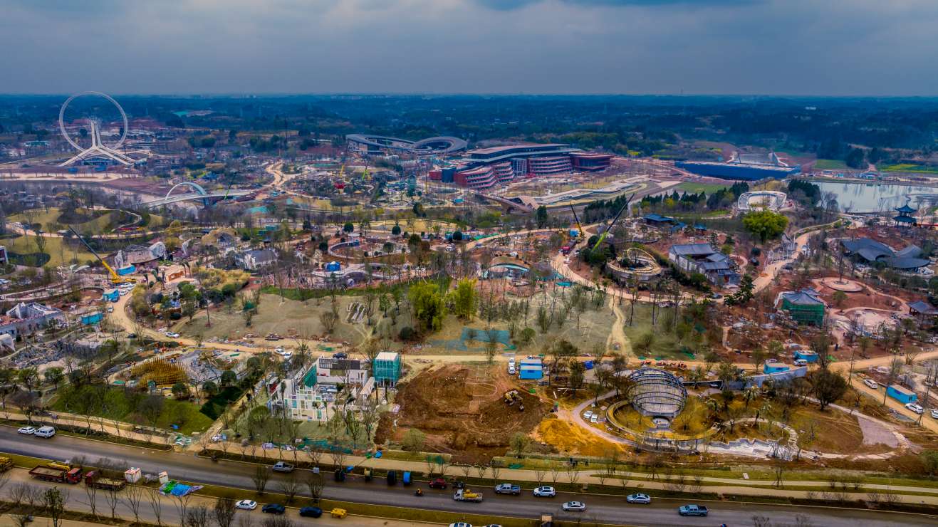 園區俯瞰圖。東部新區宣傳部供圖
