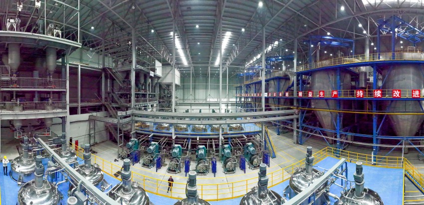 蜂巢能源（達州）鋰電零碳產業園廠區內部。萬燕明攝