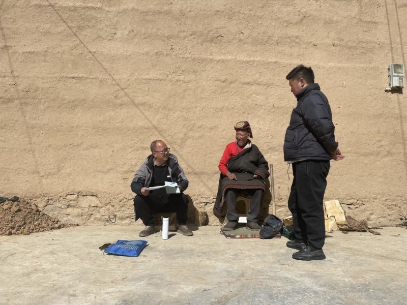 群眾走訪。綿陽援壤指揮部供圖