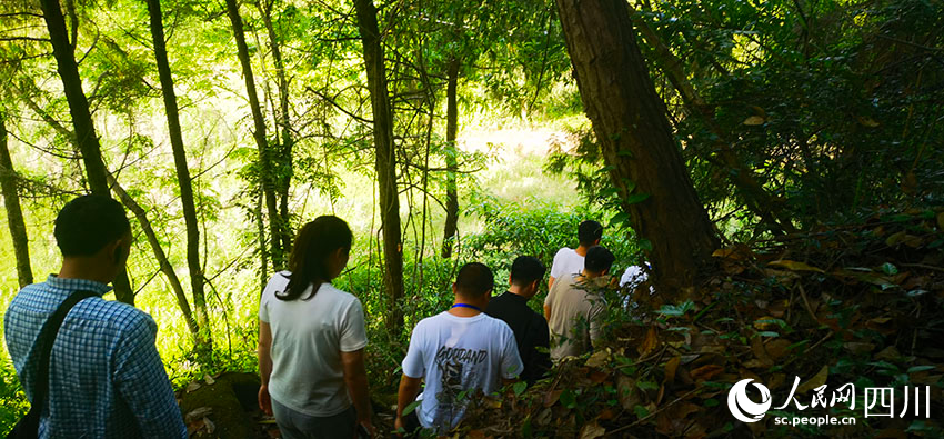 名家步行于蜀道。實習生歐陽古月攝