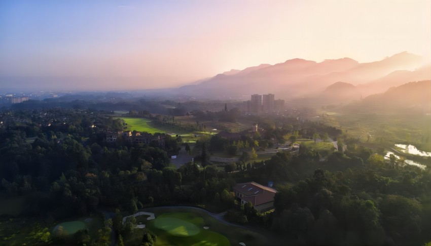 生態福地、大美小城蒲江航拍。蒲江縣委宣傳部供圖