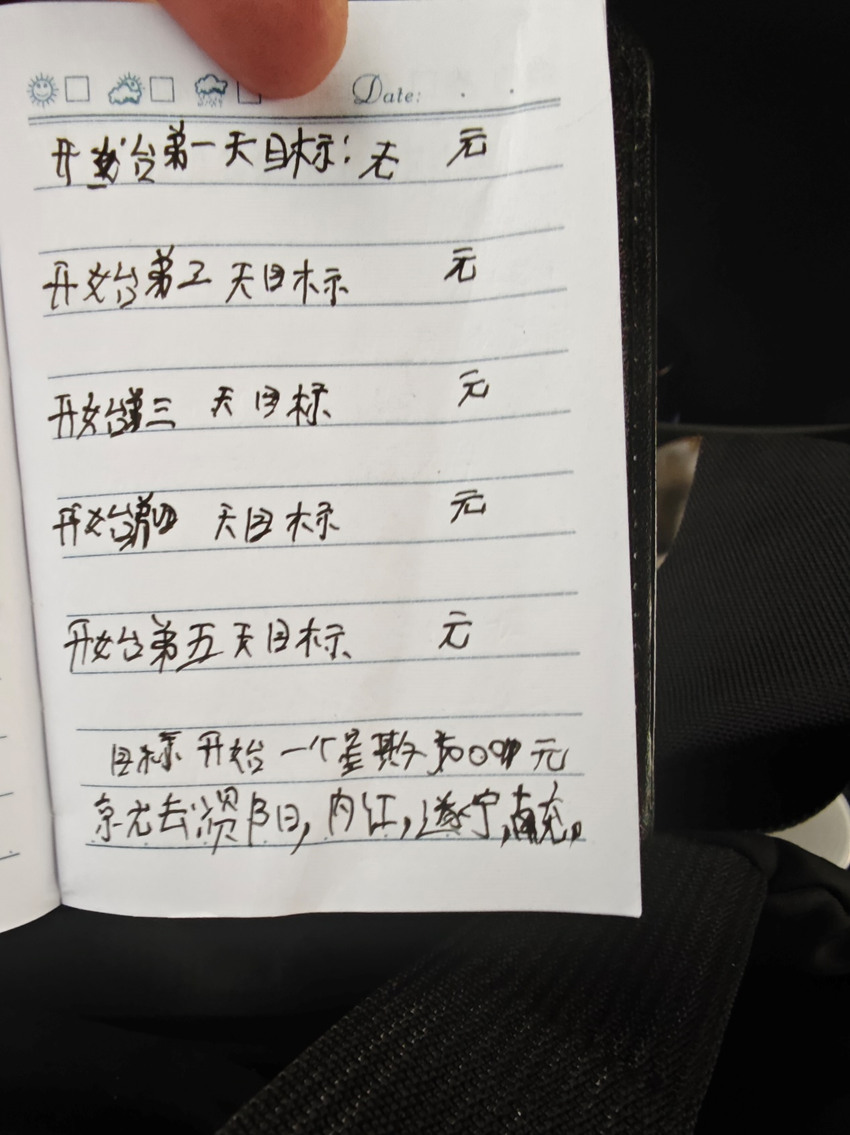 嫌疑人寫的“盜竊計劃”執行情況。成華公安供圖