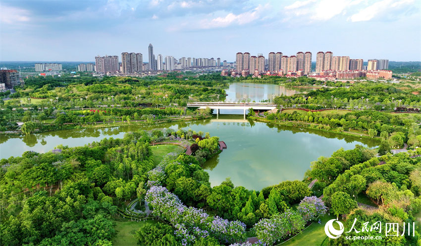 青青翠翠千千樹，歡歡樂樂萬萬屋。潘建勇攝