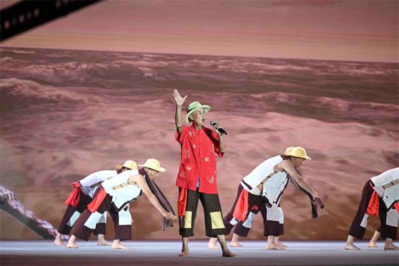 節目《川江號子》表演現場。廣安市融媒體中心供圖