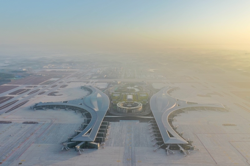 成都天府國際機場項目。四川華西集團供圖