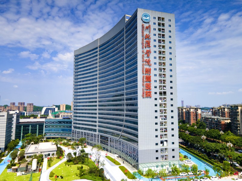 川北醫學院附屬醫院新區醫院住院大樓項目。四川華西集團供圖