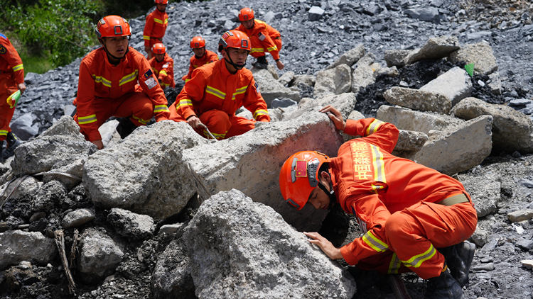 人員搜救。主辦方供圖