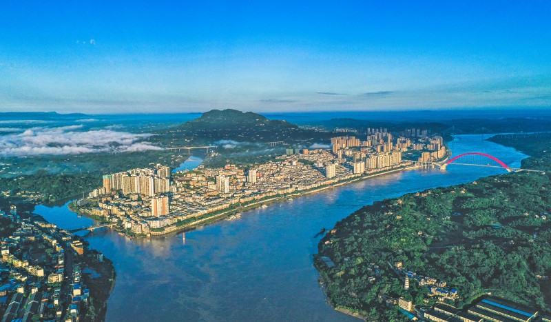 合江縣城。合江縣委宣傳部供圖