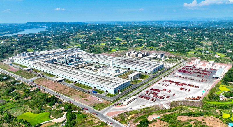 瀘州鑫陽釩鈦鋼鐵有限公司。合江縣委宣傳部供圖