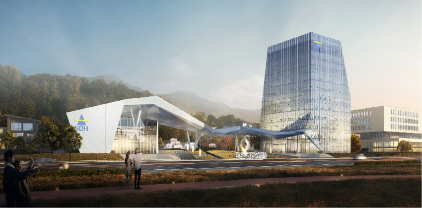 川渝高竹新區科技創新基地產業孵化區效果圖。四川省建筑設計研究院有限公司供圖