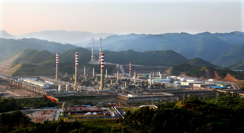 達州普光天然氣凈化廠。達州市宣漢縣供圖