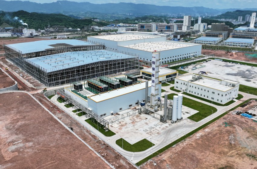 蜂巢能源達州鋰電零碳產業園。陳妍廷攝