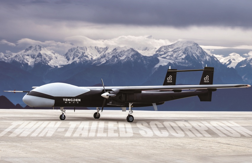 自貢造雙尾蝎無人機。自貢市委宣傳部供圖